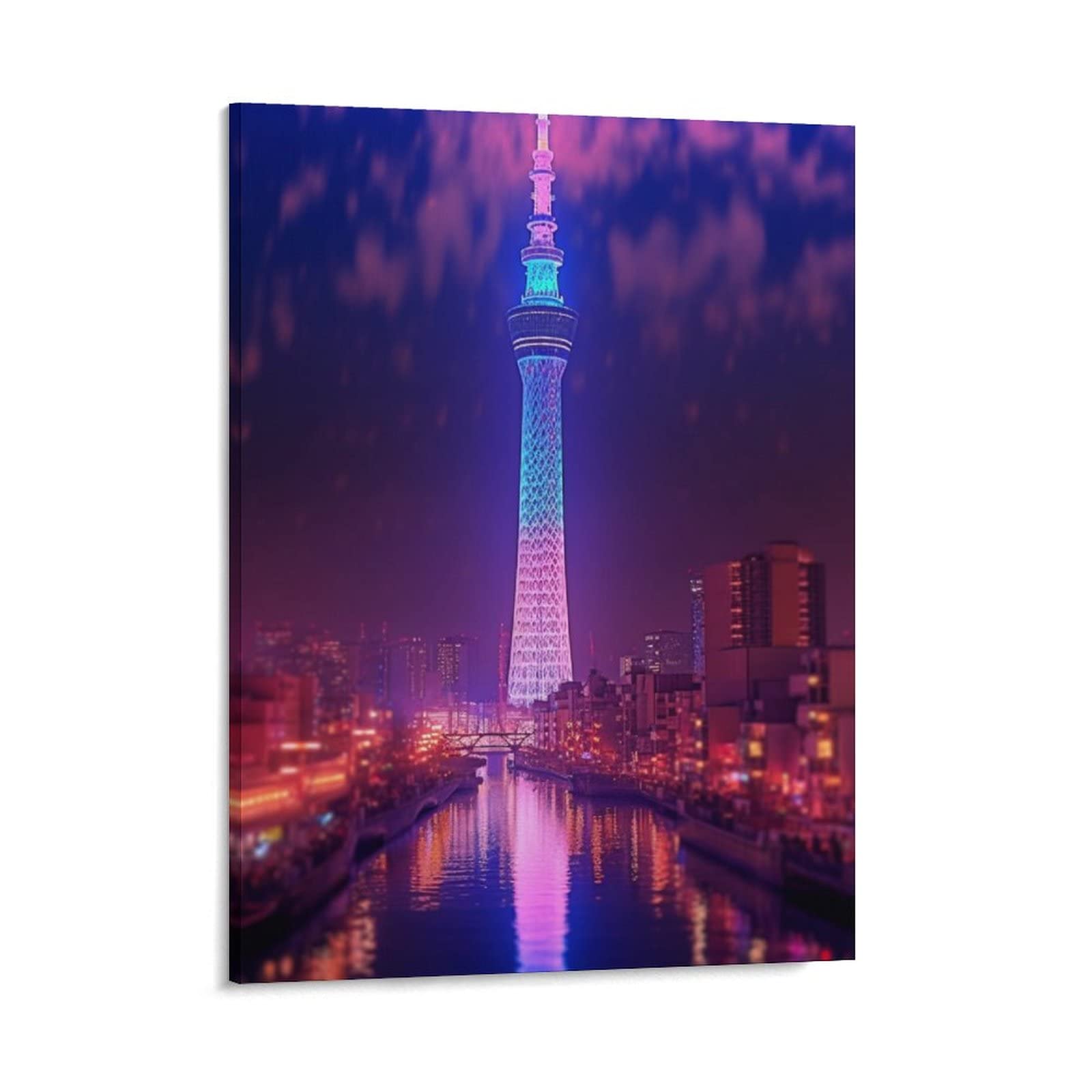 水晶絵　スカイツリー　東京　アートパネル　絵画　額縁　風景　ポスター　絵　写真 水晶絵 スカイツリー 東京 アートパネル 絵画 額縁 風景