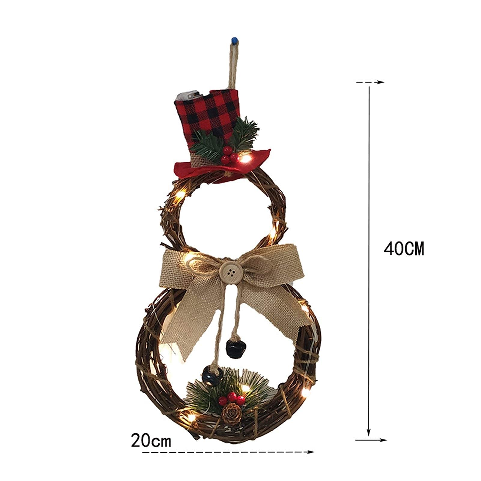 ghirlanda natalizia, Ghirlanda artificiale ornamenti camino scala parete frontale su