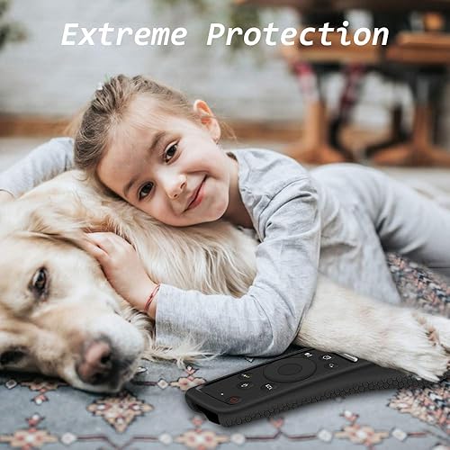 Miniatura 4 de Funda protectora de silicona compatible con Samsung Smart 4K Ultra HDTV Control remoto de la serie BN59, peso ligero antipérdida antideslizante a