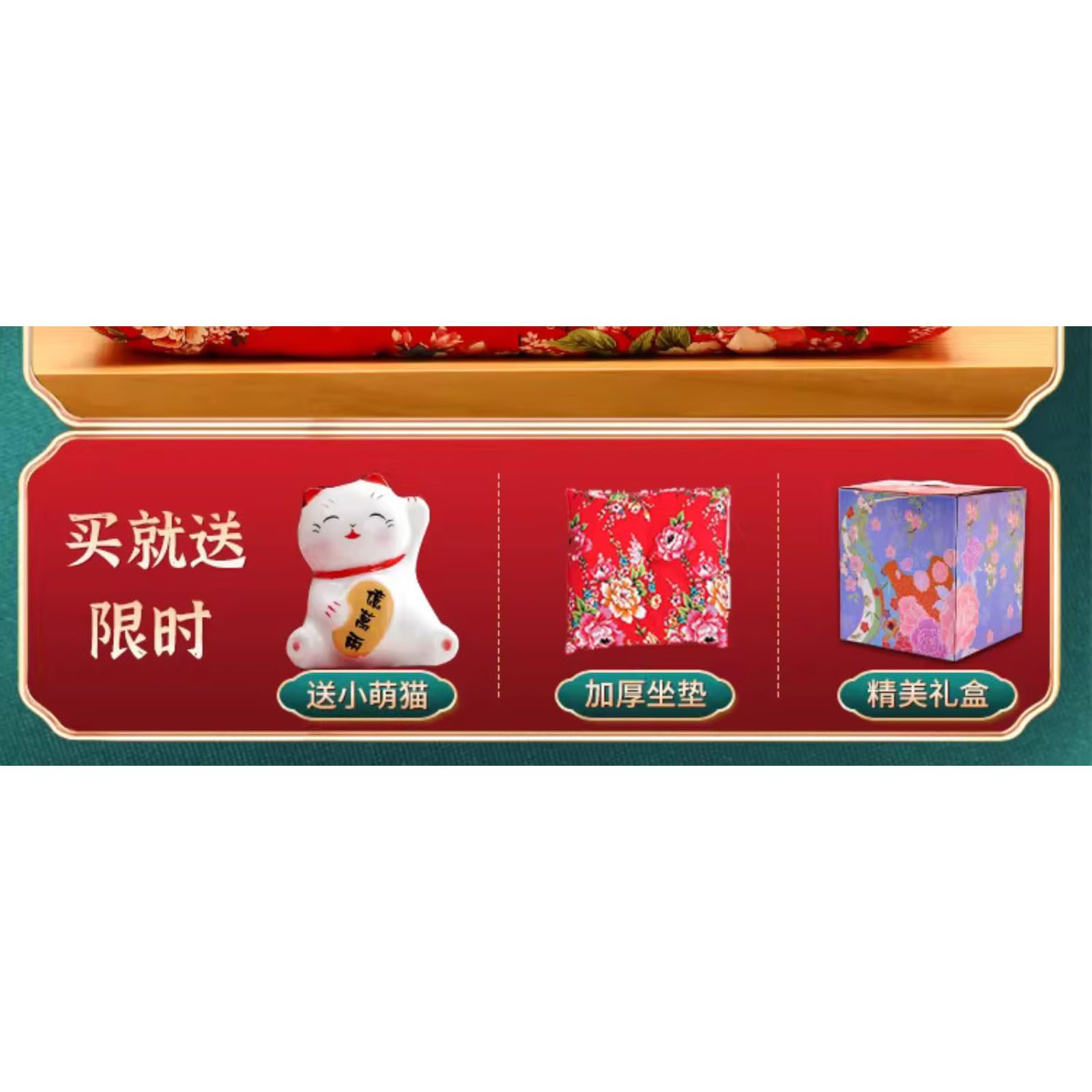 Laughing White Maneki Neko - Regalo de cerámica con gato blanco pequeño y caja de regalo, 38 cm, apertura de tienda para decoración del hogar
