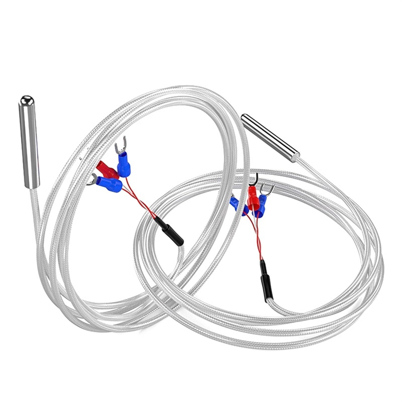 5 * 30 mm Typ sondy Termopara czujnika temperatury PT100 ze stali nierdzewnej z wodoodpornym kablem 3-żyłowym o wysokiej precyzji 1/2/3/5 m (kolor: PT100 typ 0,5 m)