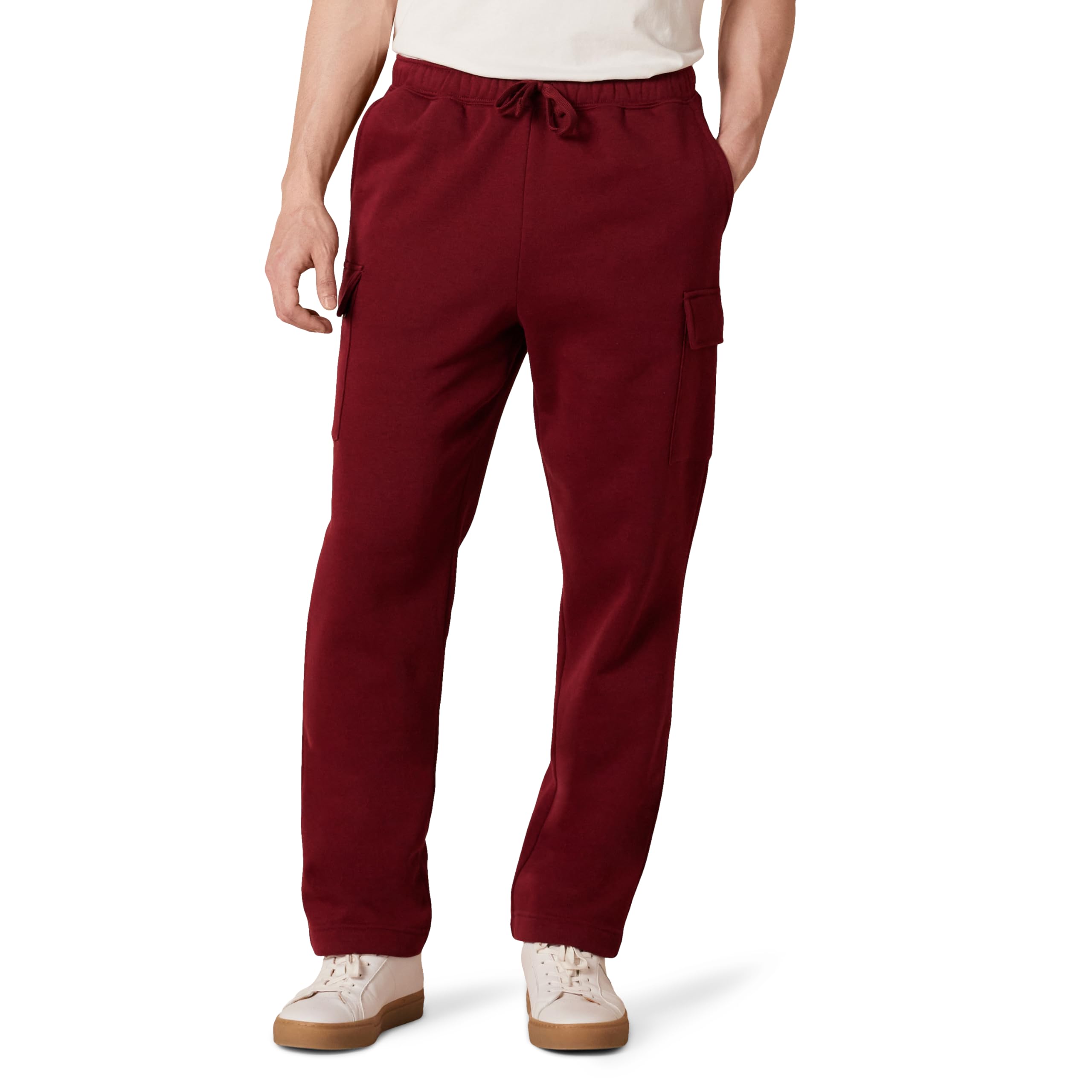 Amazon Essentials Herren Cargo-Fleece-Jogginghose Mit Offenem Saum