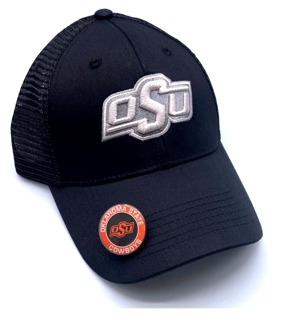 Oklahoma State Hat Cowboys Adjustable Mesh Trucker Cap Orange