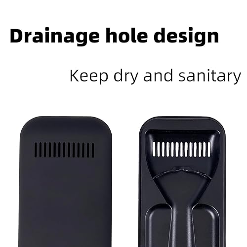 Miniatura 4 de Razor Case - Caja de afeitar manual de plástico portátil impermeable para Gillette, estuche de afeitadora de viaje gris y negro (1 unidad)