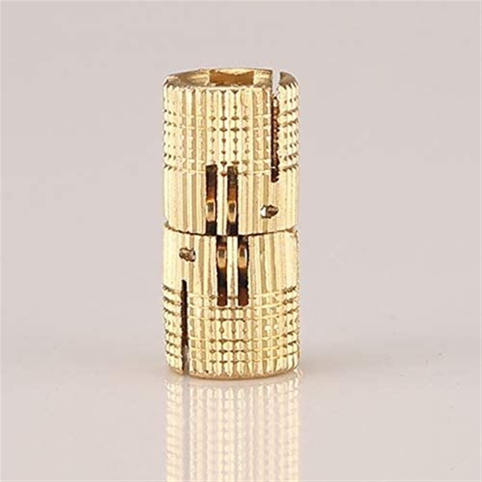 Zawiasy do drzwi, zawiasy doczołowe, zawiasy do drzwi 4 szt. Zawiasy baryłkowe Ukryty zawias meblowy 10mm Kąt otwarcia 180 ° Mosiężne ukryte zawiasy do majsterkowania Pudełko z biżuterią Meble Ręcznie