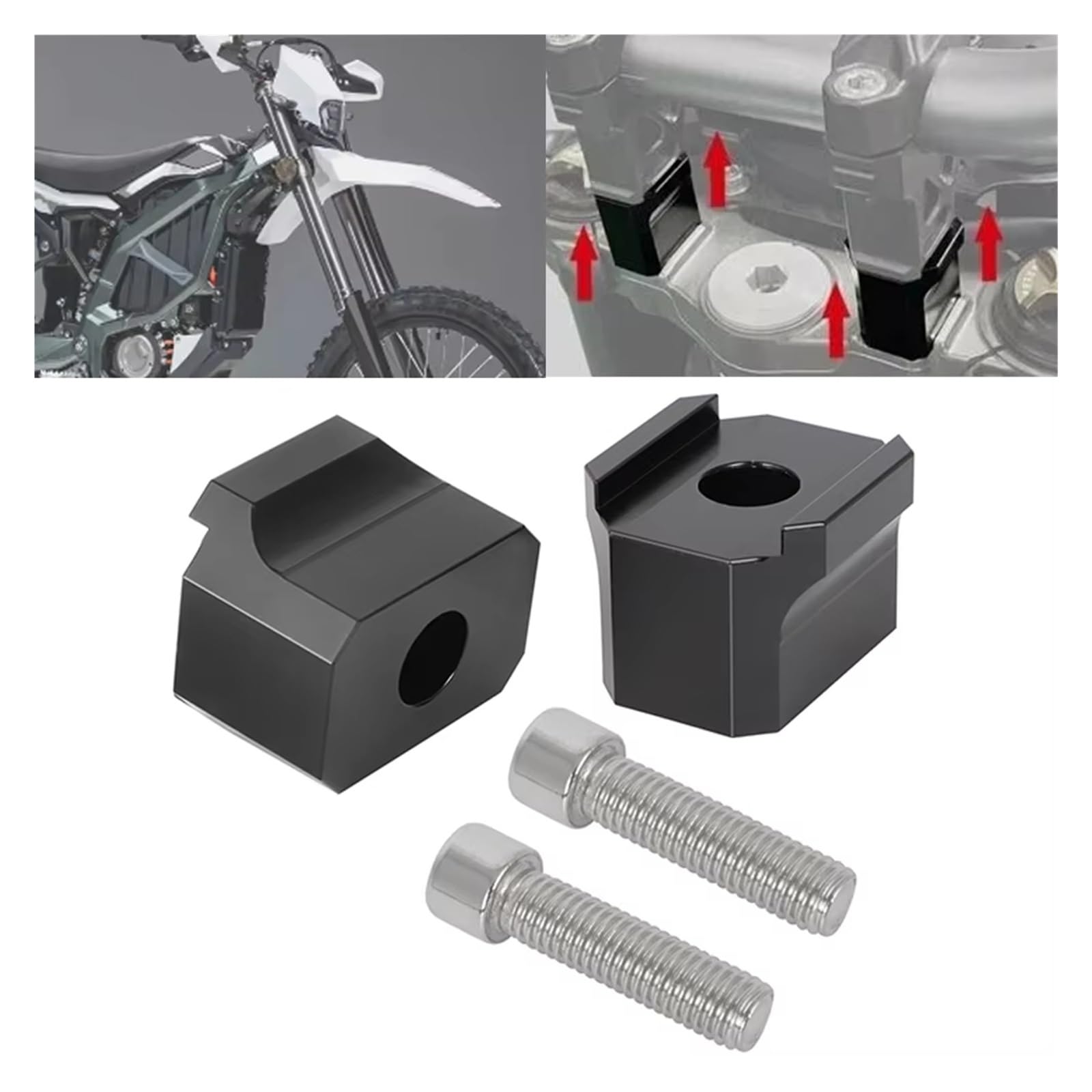 Motocicleta Elevador Manillar Elevadores De Manillar 20/30/38 Mm Accesorios para Motocicleta Material Aluminio 6061 para Sur para Ron para Ultra para Bee 2023(38mm)