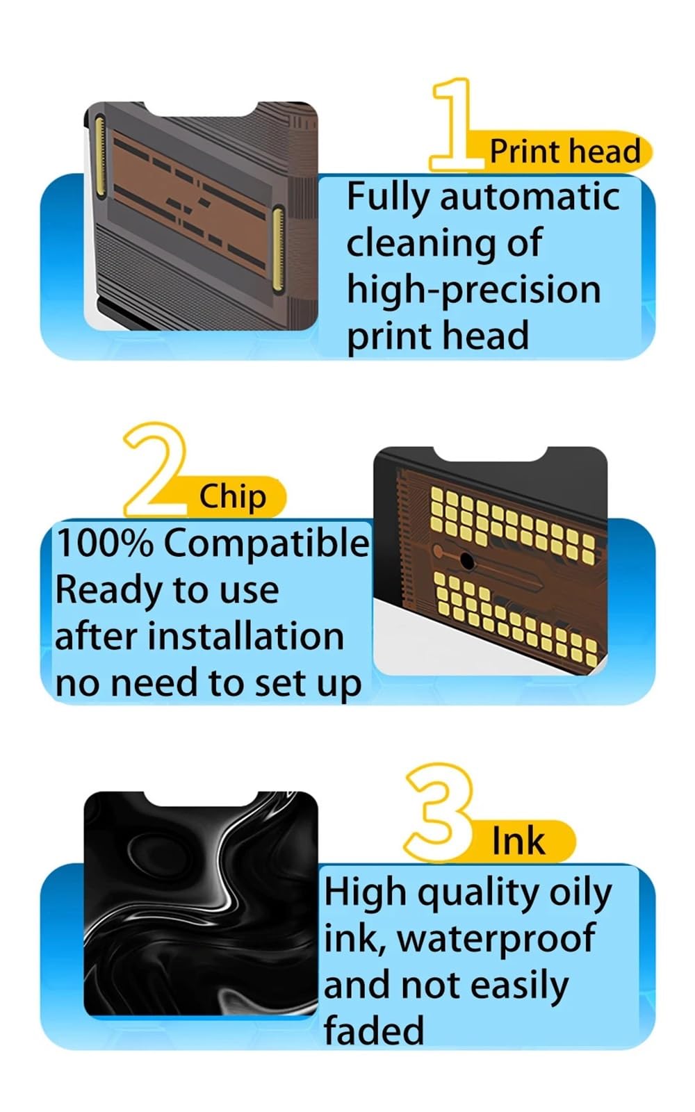 45 Cartouche Encre Remanufacturée Compatible avec HP Plotter
