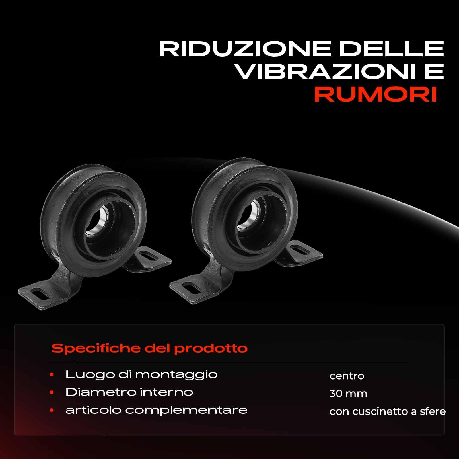 Frankberg 2x Cuscinetti alberi cardanico Cuscinetto centrale albero cardanico Compatibile con Freelandel Soft Top L314 Freelandel L314 Replace# ADJ138001,TOQ000040