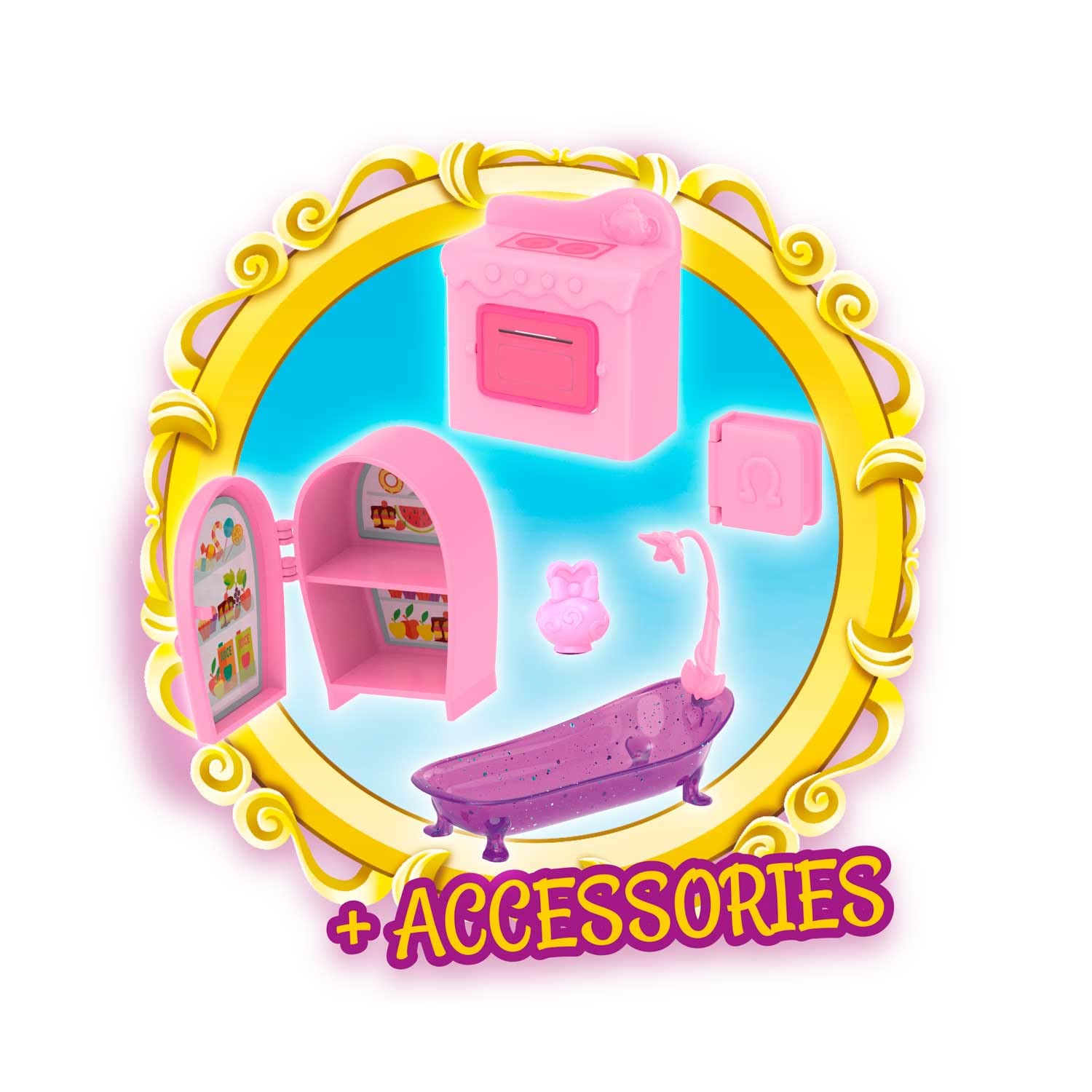 Galupy Playset Farfalla House, 1 statuetta Unicorno inclusa, 1 Butterfly House inclusa, playset Unicorno da collezione, giocattoli per bambini da 3 anni, Accessori inclusi
