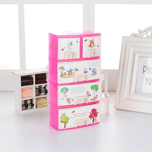 Miniatura 2 de Mini caja de almacenamiento para casa de muñecas, 1:12, armario de armario con patrón de animales para muñecas, colección de muebles de casa de