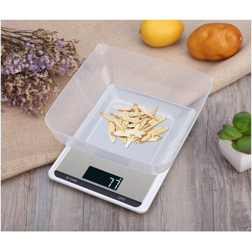 Báscula de gramos portátil, Báscula electrónica de cocina de 10 kg for hornear en el hogar, báscula de alimentos pequeña for té con leche, báscula dedicada for tienda de pesaje.