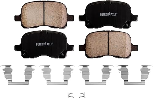 Miniatura 7 de Detroit Axle - Kit de freno delantero para Chevrolet Prizm Toyota Corolla 98-02 Rotores de frenos de disco 1998 1999 2000 2001 2002 Reemplazo de