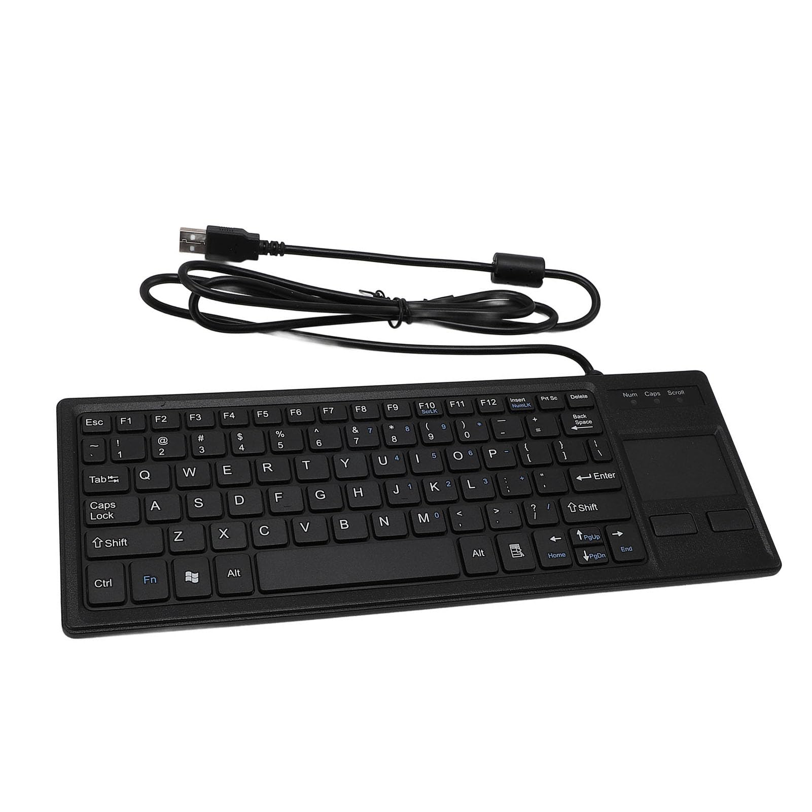Tastiera USB Meccanica con Design Resistente all'acqua e Touchpad Integrato per Uso Industriale - Tastiera Touch Cablata con Struttura a Tasti a Forbice
