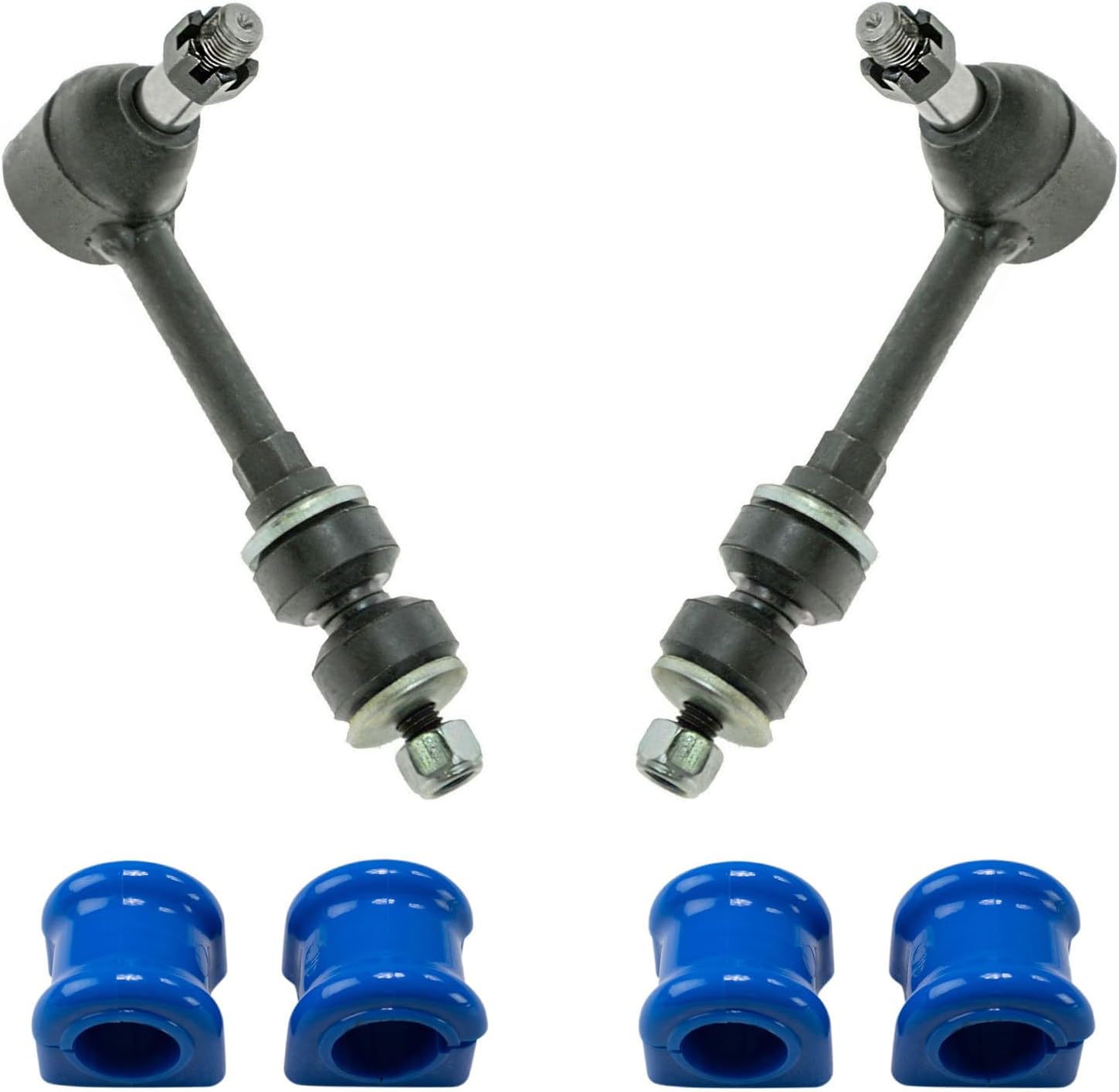 TRQ Front Suspension Kit Sway Bar Bushing Set Sway Bar Stabilizer Link Compatible with 2000-2001 Dodge Ram 1500 2000-2002 Ram 2500 Ram 3500