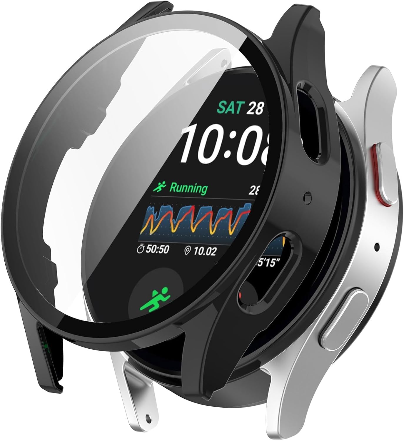 OJOS Compatible with Galaxy Watch 7 Tempered Glass Screen Protector Case for Samsung Watch 7 Case 44mm, High Sensitivity, Reliable Face Cover for Samsung Galaxy Watch 7, Black (B0DDSNDVFH) Amazon Price History, Amazon Price Tracker