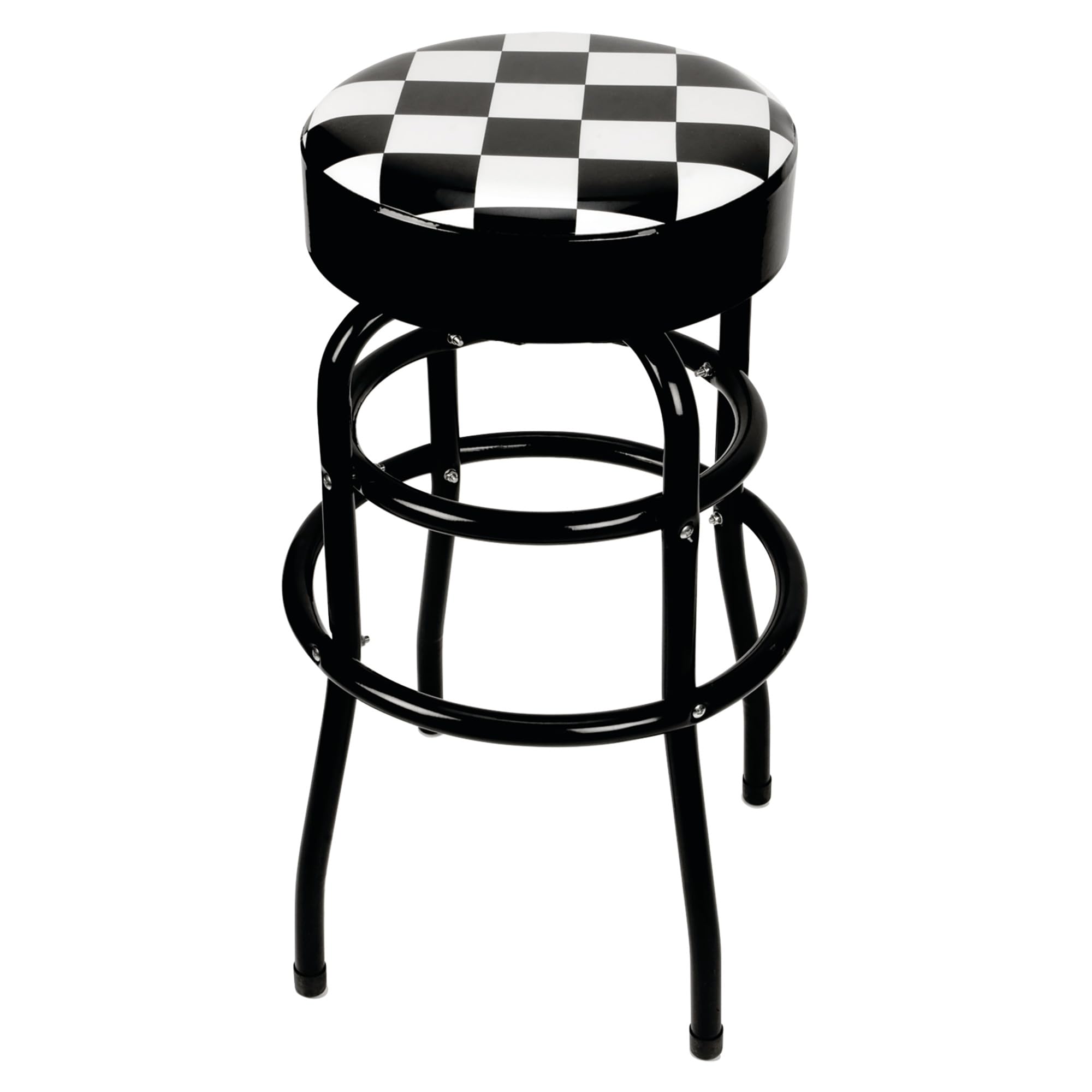 Performance Tool W85023 28.5 in. Checkerboard Swivel Bar Stool