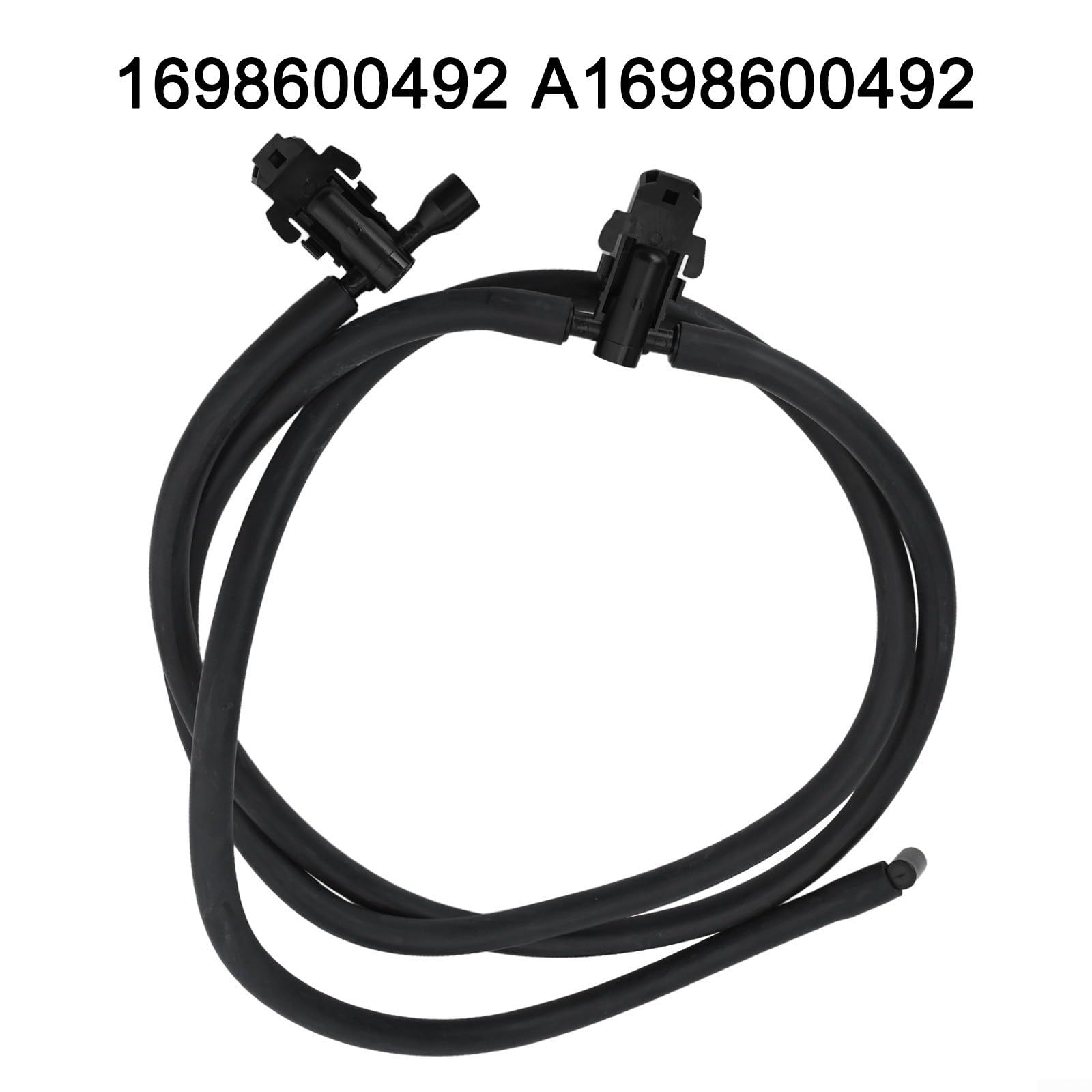 Sistema di lavaggio parabrezza anteriore con ugelli e tubo per Mercedes per Classe A W169 2004–2012 e per Classe B W245 2005–2011, pezzo di ricambio A1698600492, versione nera