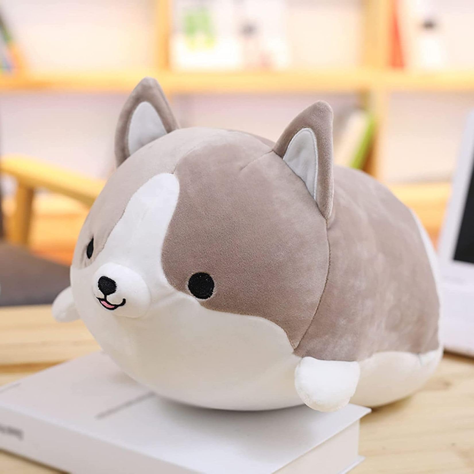 Amazon｜ぬいぐるみ 抱き枕 柔らかく快適 コーギー ふわふわ 癒やし 