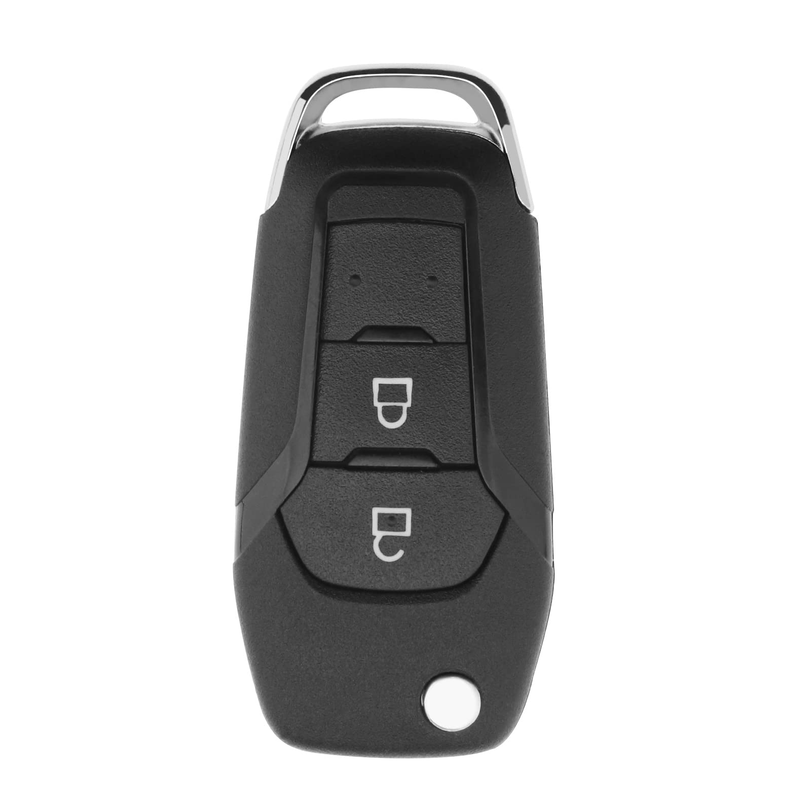 eMagTech 2 Button Remote Flip Key Shell Compatible with Ranger T6 2015-2019 Replacement Folding Remote Key Fob Case Cover Housing with Uncut Blade