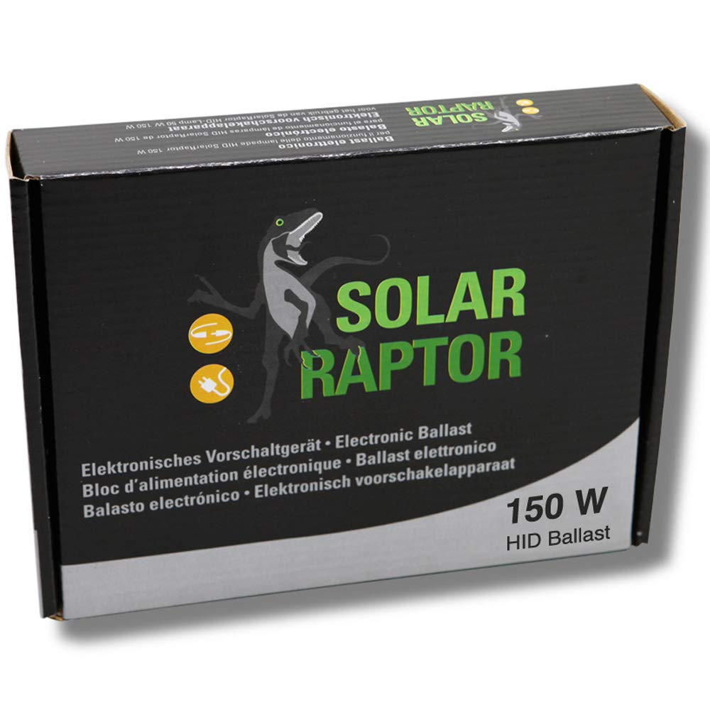 GmbH SolarRaptor EVG 150 Watt Elektronisches Vorschaltgerät für HID-Lampen bis 150 Watt, Terrarienstrahler