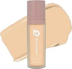 Best Bronze Bombshell Maquiagem Corporal e para Pernas - Maquiagem à Prova D'água para Pernas e Base Corporal - para Cicatrizes, Cobertura de Varizes e Corretivo para Pernas (NC21 Radiância Quente)