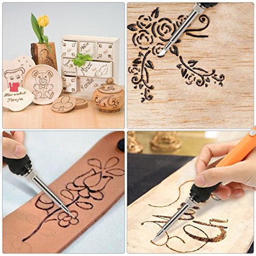 24 Pezzi Set Pirografia Legna Saldatura Pen Tool