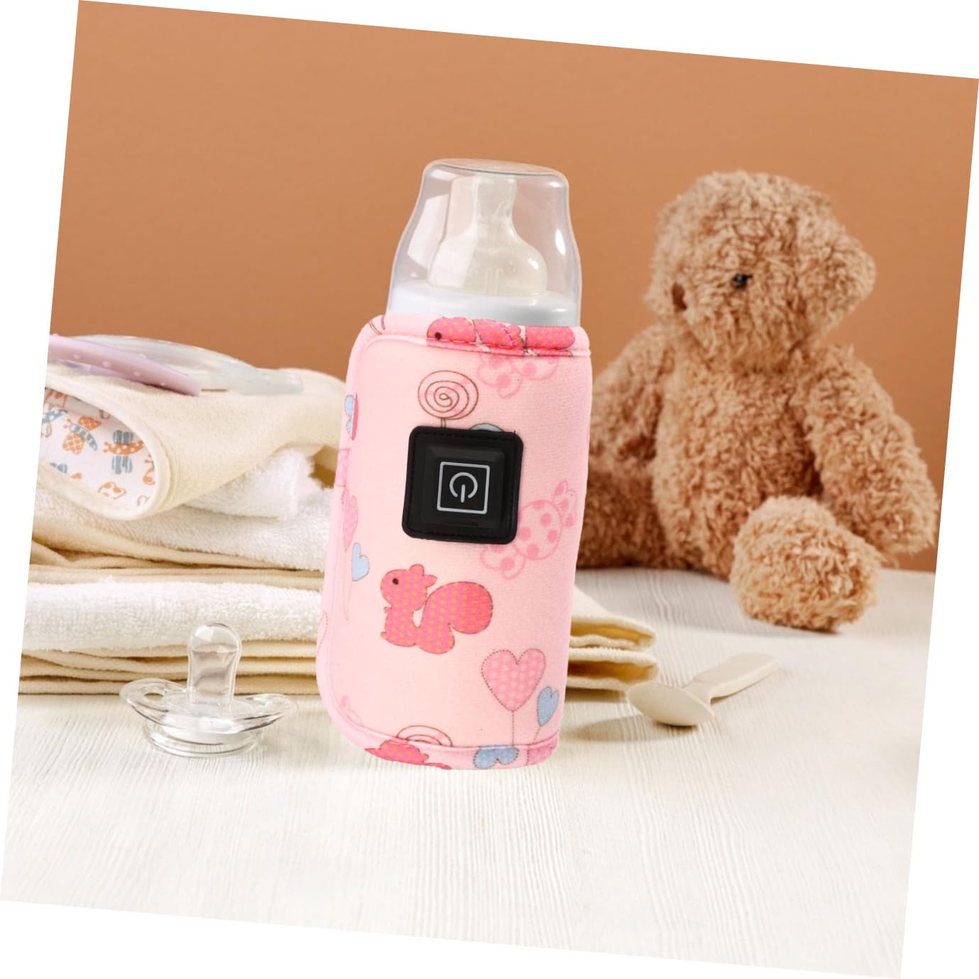 VICASKY 3pièces Chauffe-biberon Usb Portable Pour Garçon Fille Couvercle Chauffant Pratique Accessoire De Voyage Pour Nourrissons Niveaux De Chaleur Facile à Utiliser Extérieur