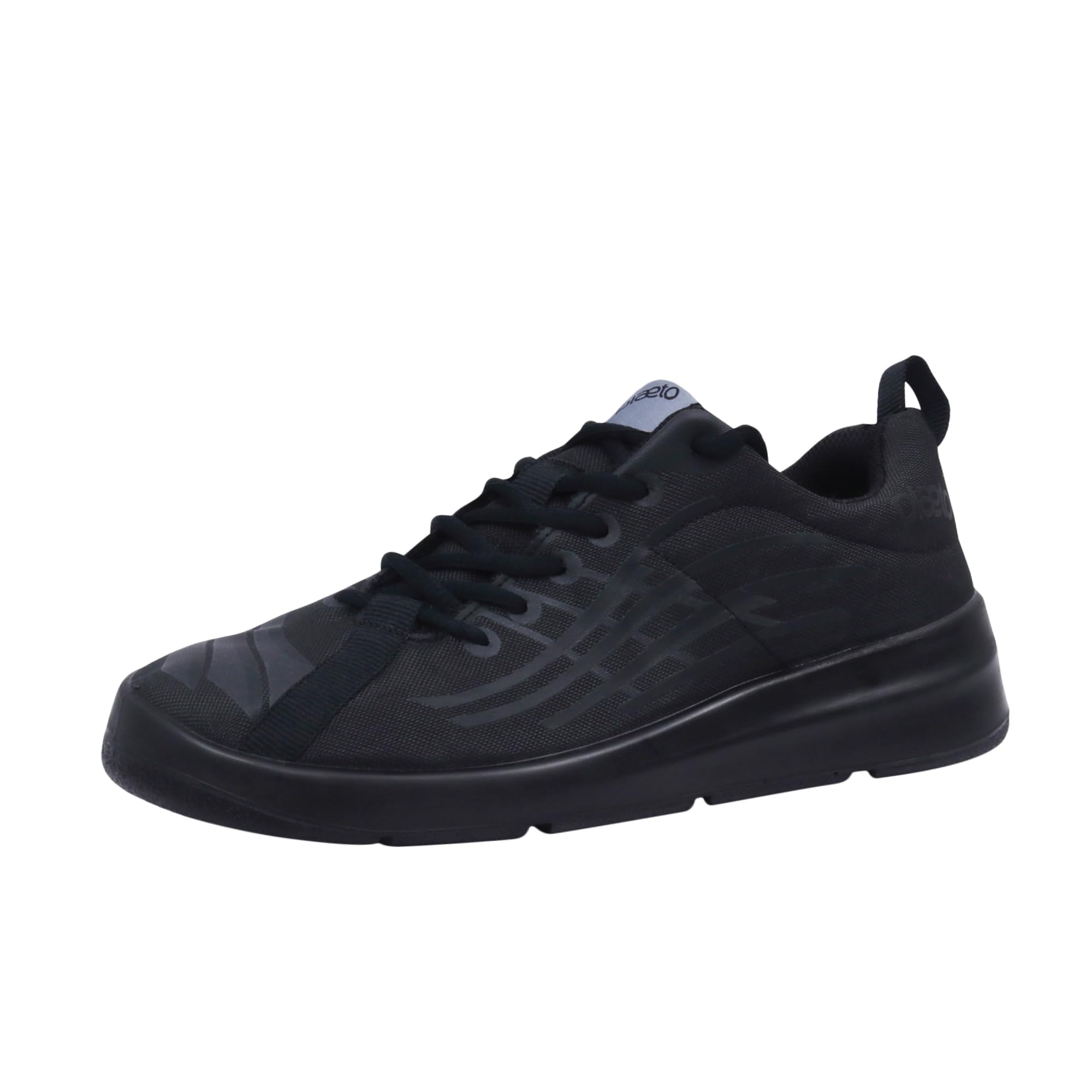 Plaeto Unisex-Child Nova Multiplay School Shoes, Black - 7 UK