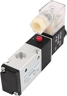 IIVVERR 3V210-08-NC DC 12V 2 Position 3 Way RC1/4 Neutral Air Selector Solenoid Valve (3V210-08-NC DC 12V 2 Posición 3 vías RC1 / 4 Válvula solenoide de selección de aire neutro