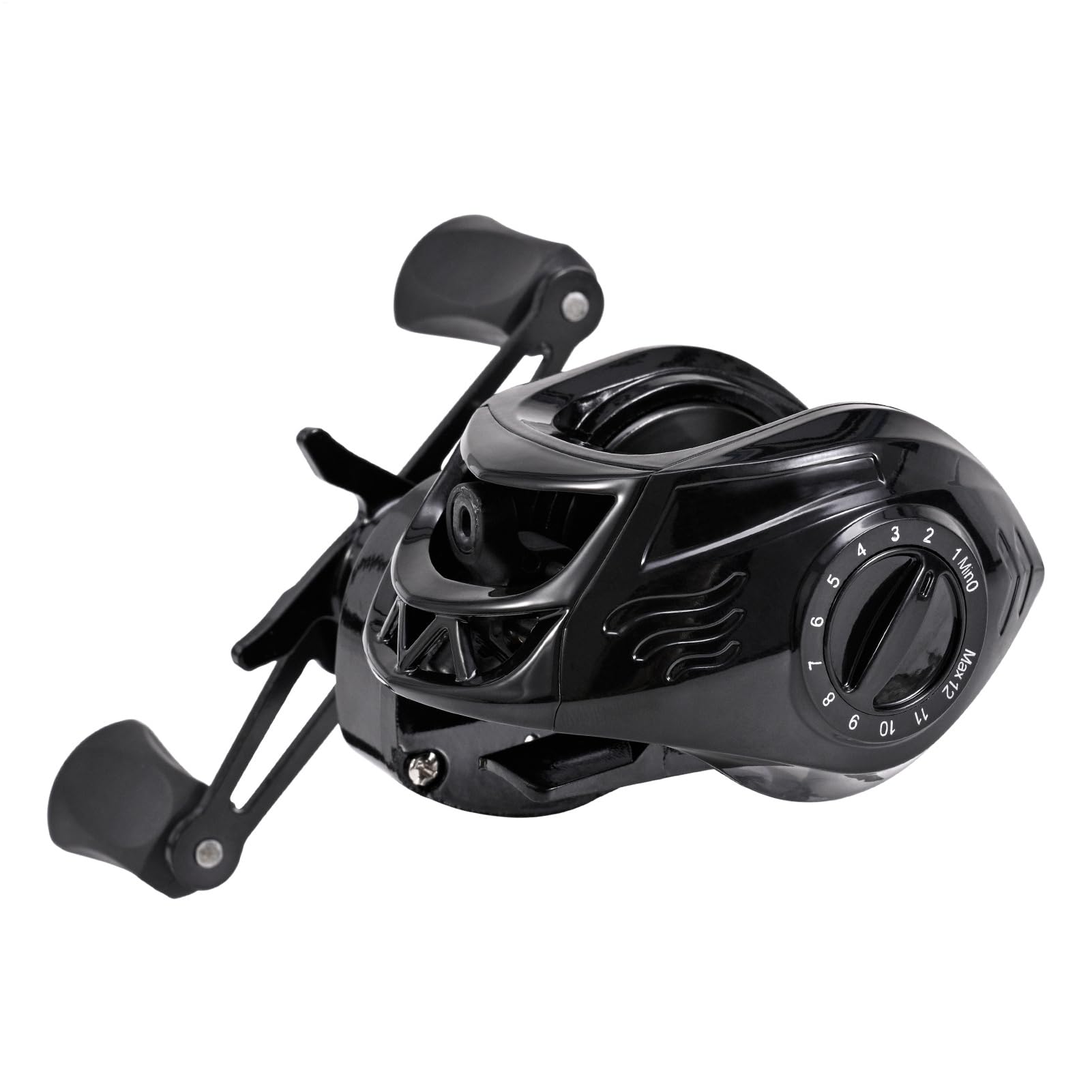 Uitseld Metal Multipurpose Fishing Reel - Lightweight Bait Caster, User-Friendly for Raft Fishing and Fishing Trips
