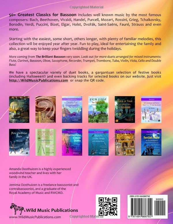 50+ Greatest Classics for Bassoon: Instantly recognisable tunes by the world's greatest composers arranged especially for bassoon and mini-bassoon, ... vent key notes. (The Brilliant Bassoon) - Image 2
