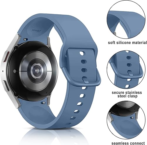 Miniatura 2 de Correa para Galaxy Watch 54, para Samsung Galaxy Watch 5 Pro Band 1.772 in 1.575 in 1.732 in, correa deportiva de silicona suave, correa deportiva