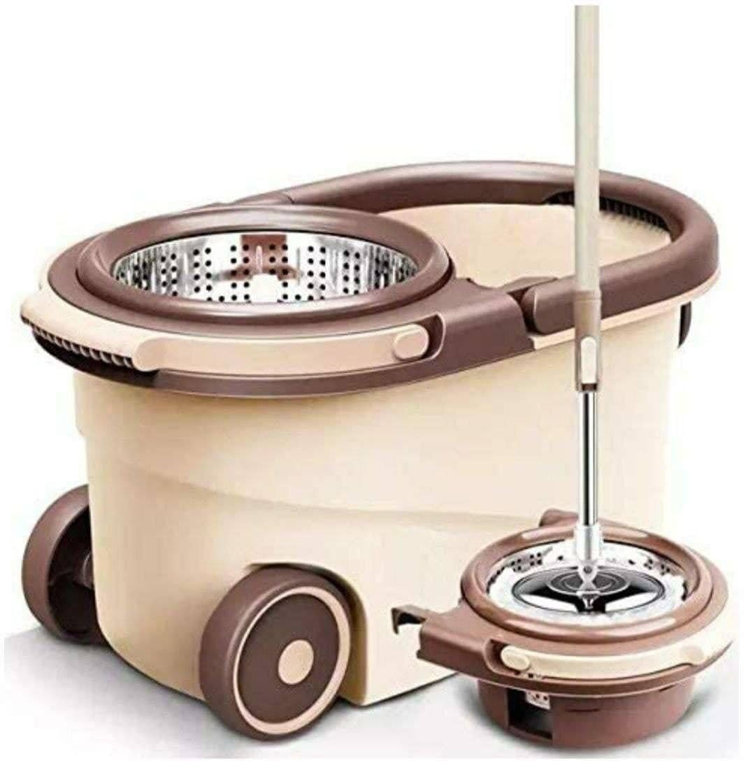 Spin mop with Bucket, Stainless Steel Wringer and mop hat, 2 Refills, Easy disassembly Modular Design, Long-Life Pack of_1 (B0DBH9CBFN) Amazon Price History, Amazon Price Tracker