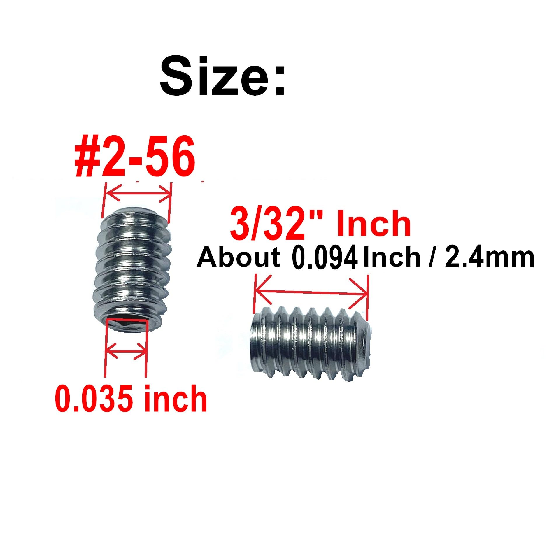 ZDingTech 25pcs 2-56 x 3/32