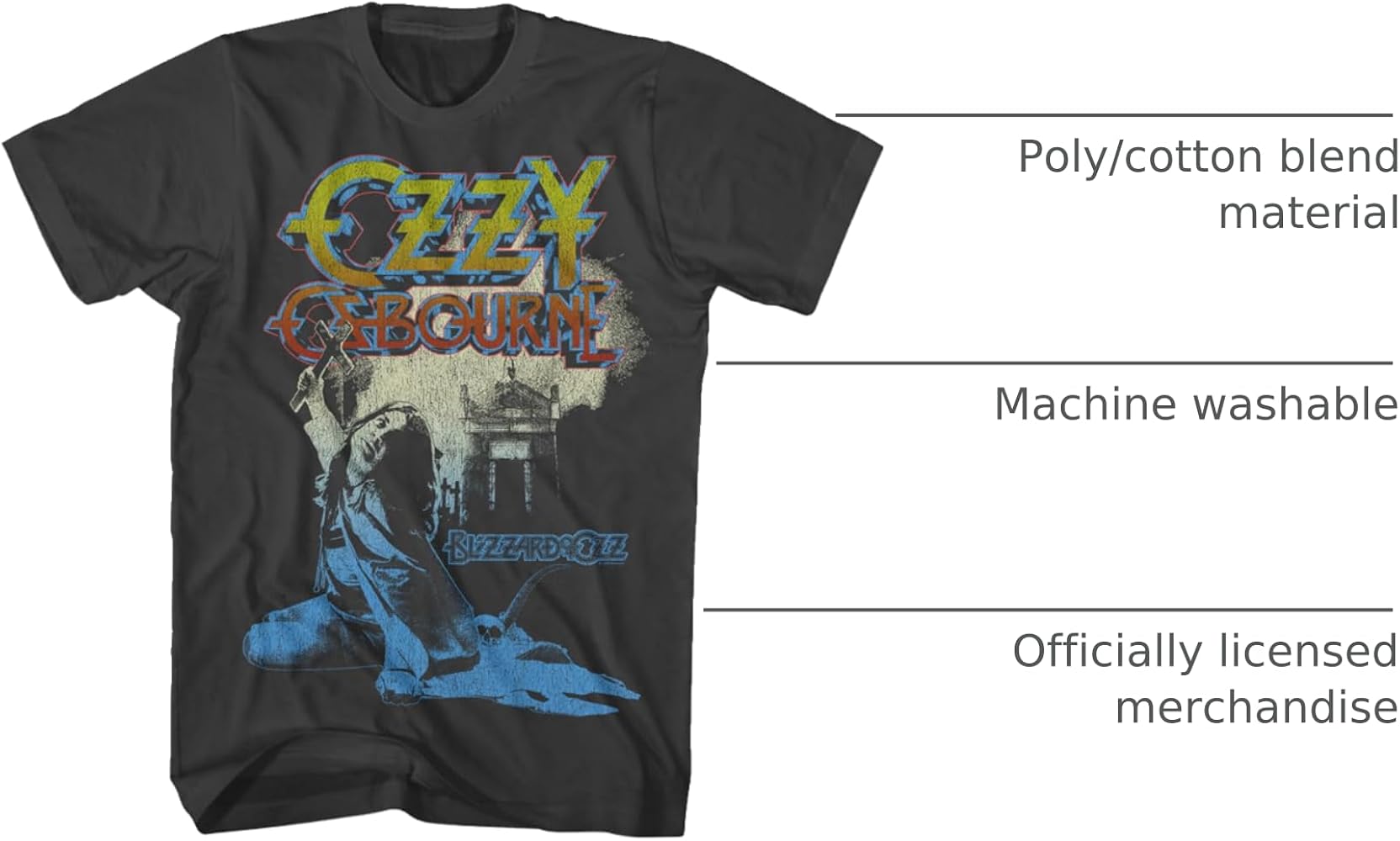 Amazon.com: Ozzy Osbourne Blizzard Ozz Mens Short Sleeve T Shirt Amazon.com: Ozzy Osbourne Blizzard Ozz Mens Short Sleeve T Shirt