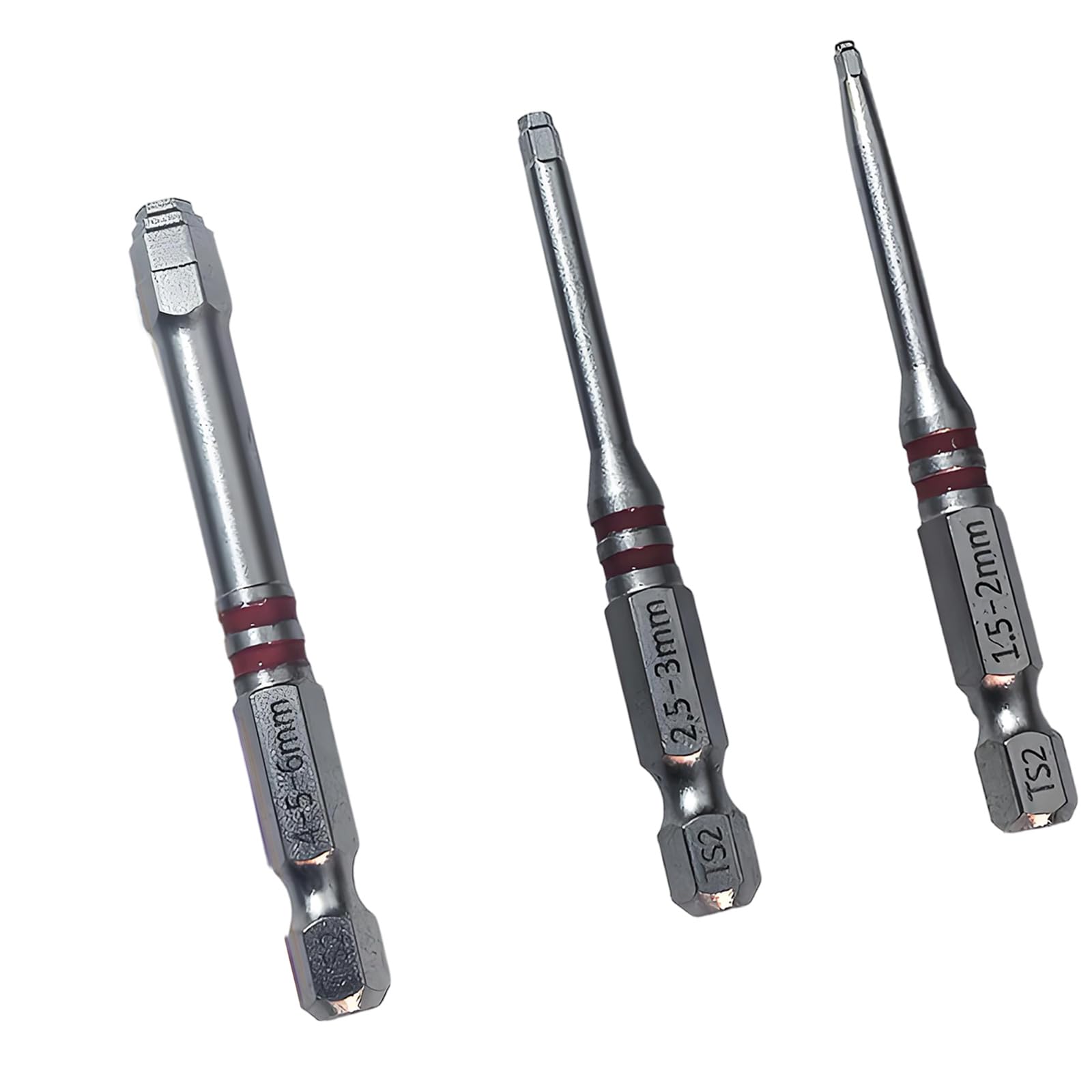 Kaeltsyn C 3 / 6Pcs Pagoda Shaped Hexagonal Shank Screwdriver Bit Screwdriver Bit Replacement Power Tool Bits Set