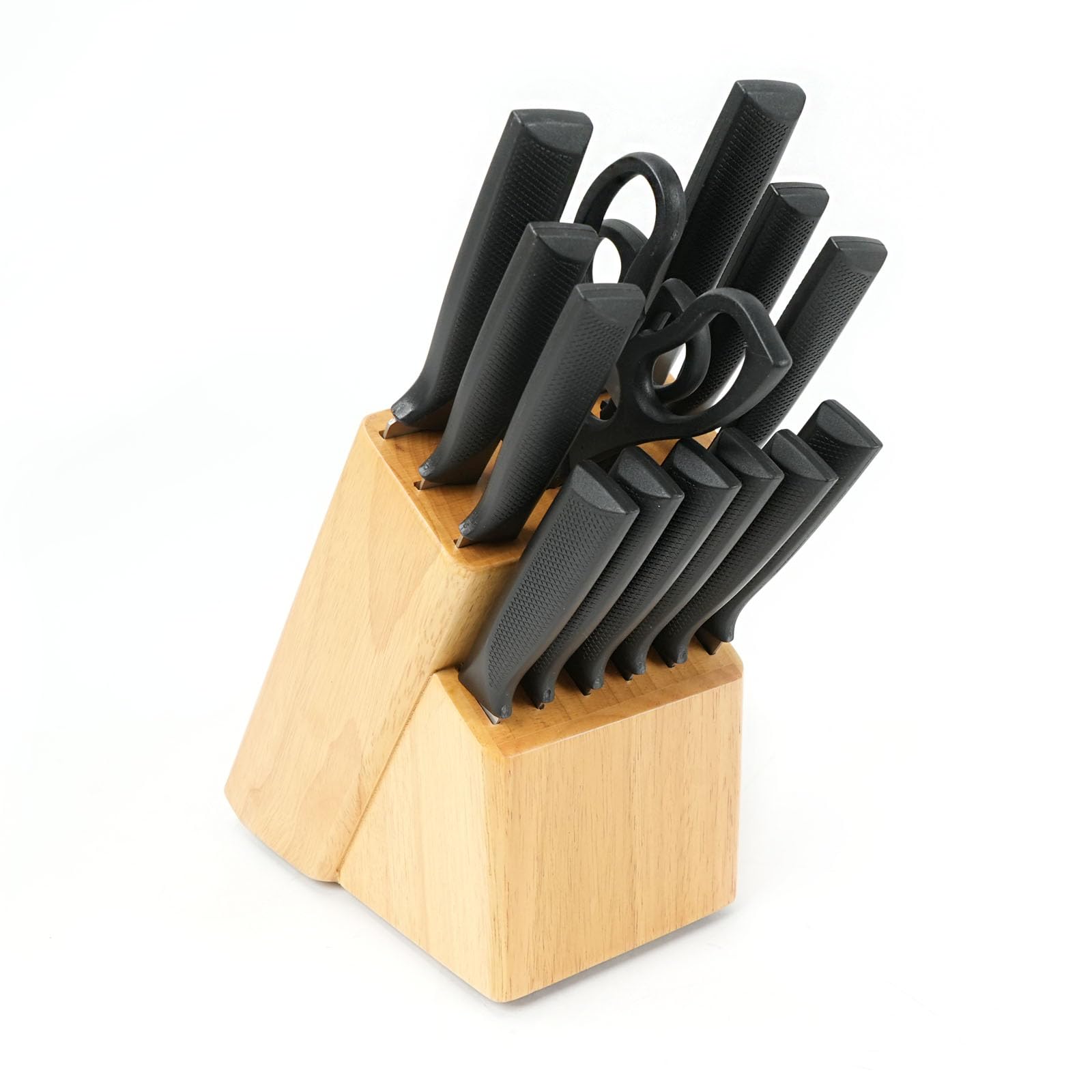 HAWOK 15-piece Kitchen Knife Block Set
