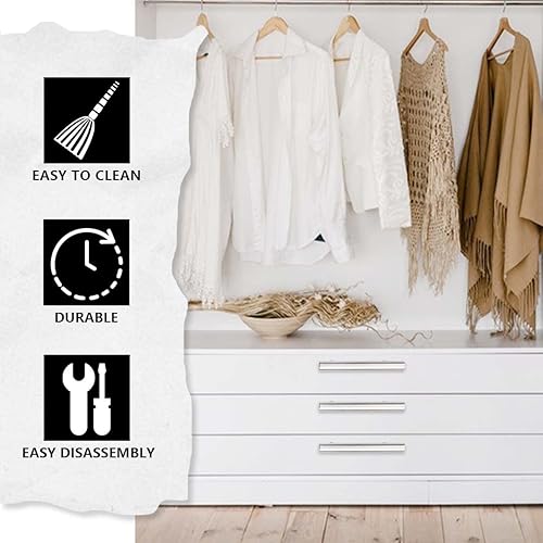 Miniatura 6 de SANATO Tiradores de gabinete de cocina de níquel cepillado de 4 pulgadas (2.5 pulgadas) hechos de acero inoxidable, ideal para cabnet, cajón,