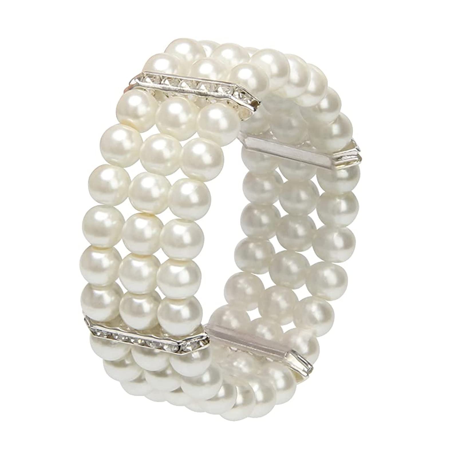 Gargish Plan Beads Stone | Stylish and Trendy Plan Bead | Round Free Size Elastic Natural Healing Energy | Handmade Unisex Bracelet (White) (B0BVZ5DWYV) Amazon Price History, Amazon Price Tracker