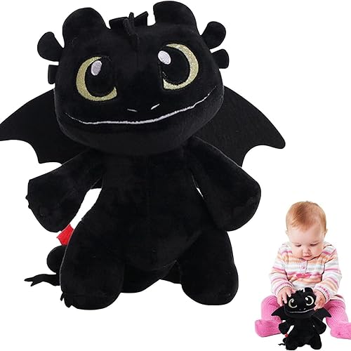 Miniatura 6 de Dragón de peluche prémium de 9.84 pulgadas, juguete de peluche de pequeño dragón, lindo diseño de dibujos animados, muñeca de animé, muñeca de