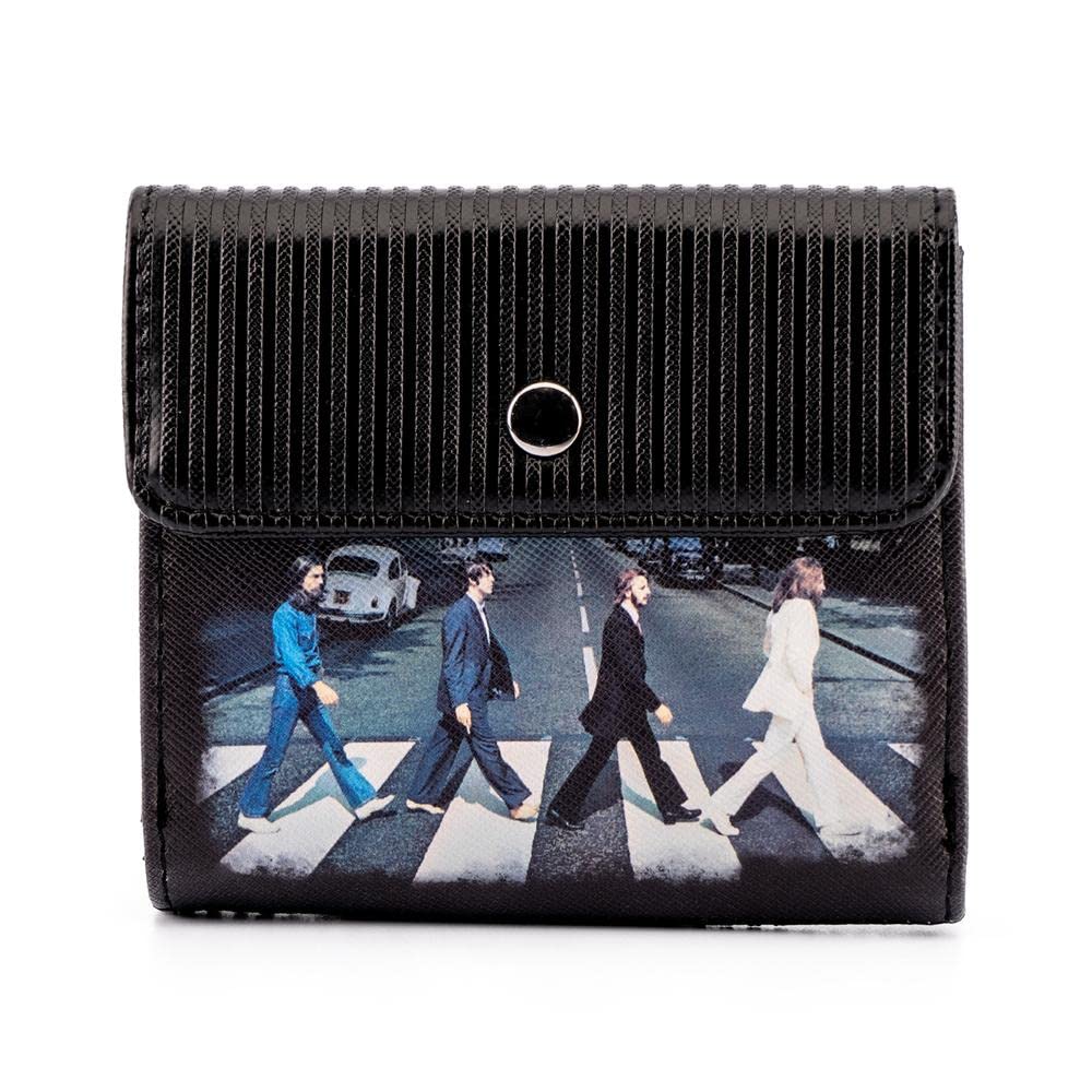 Loungefly The Beatles Abbey Road Portefeuille en Similicuir - Les Beatles, Paul McCartney, John Lennon, RIngo Starr, George Harrison Loungefly The Beatles Abbey Road Portefeuille en Similicuir