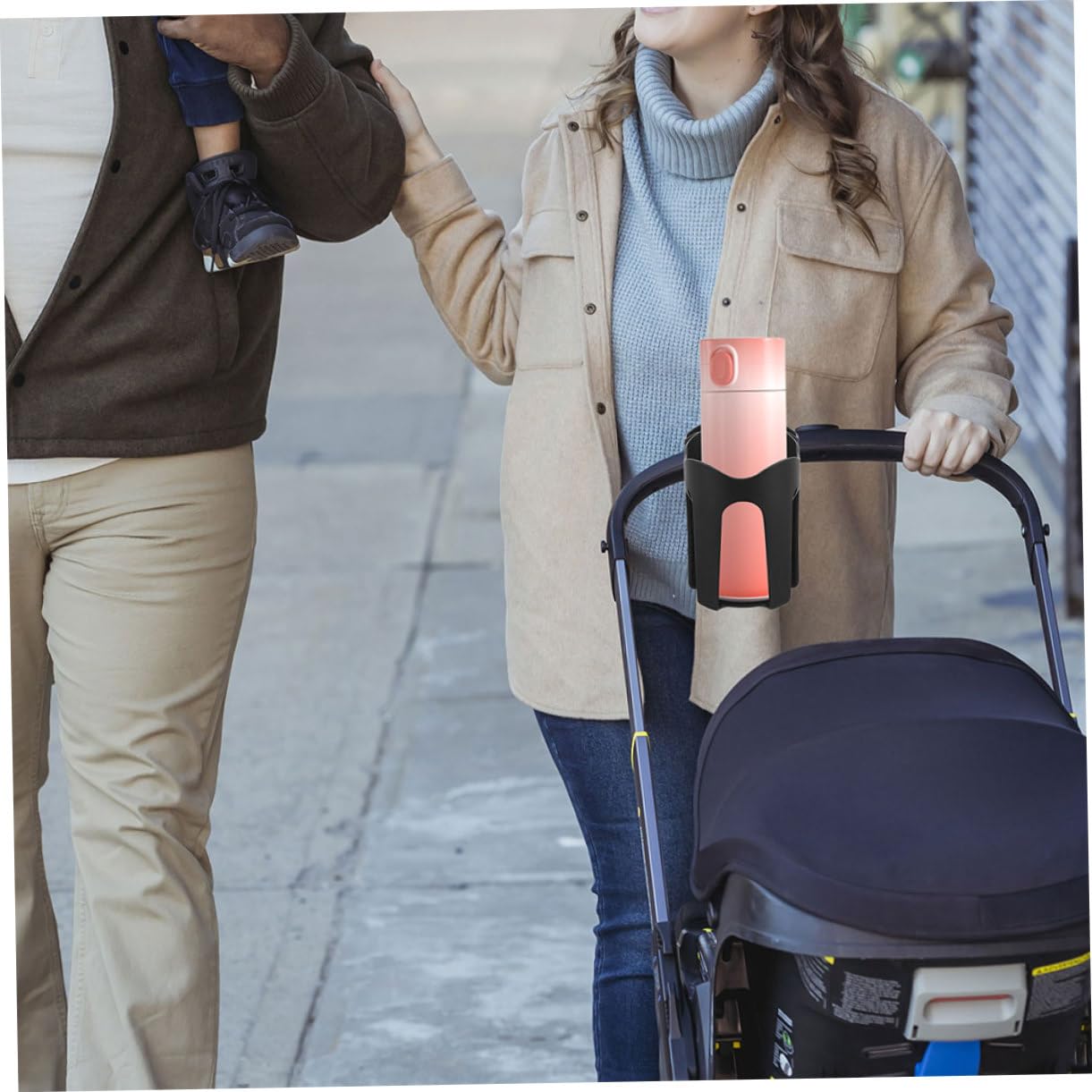 Toyvian 2pezzi Portabicchiere Per Passeggino Portaborraccia Regolabile Per Bicicletta Supporto Per Telefono Senza Strumenti Adatto Deambulatore e Sedia Rotelle
