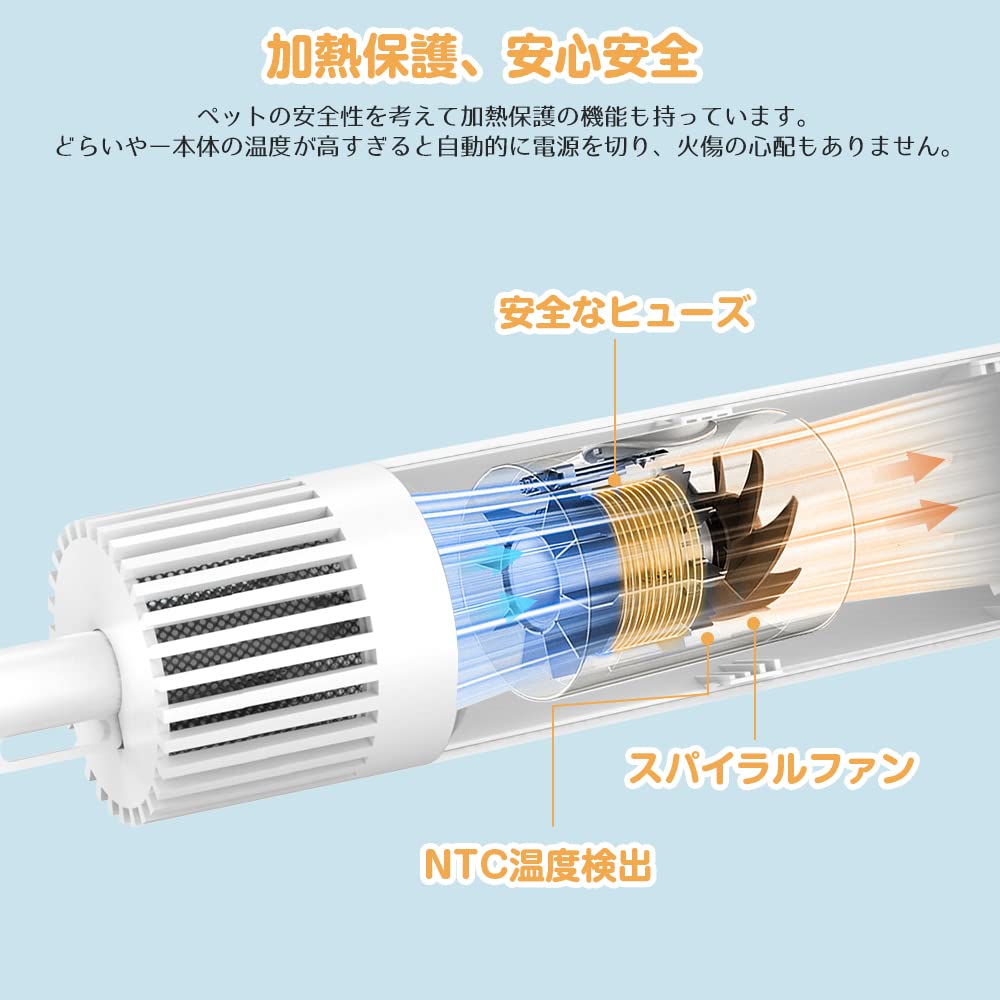 Amazon | VOOPH ペットドライヤー 犬 猫用 ヘア乾燥機 トリミングヘア