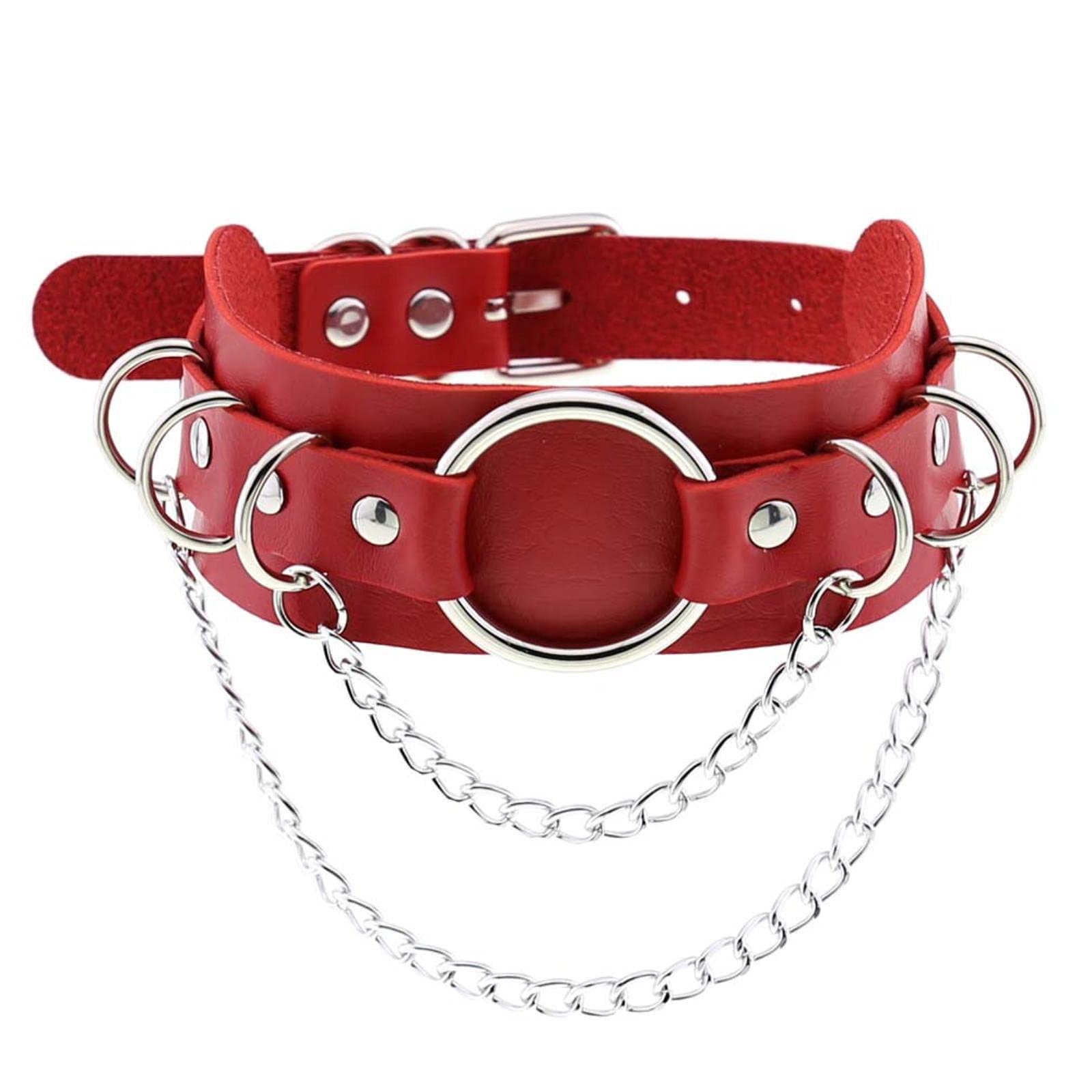 WEITING Gothic Ronde Metalen Ketting Ketting Ster Ketting Choker Zwart