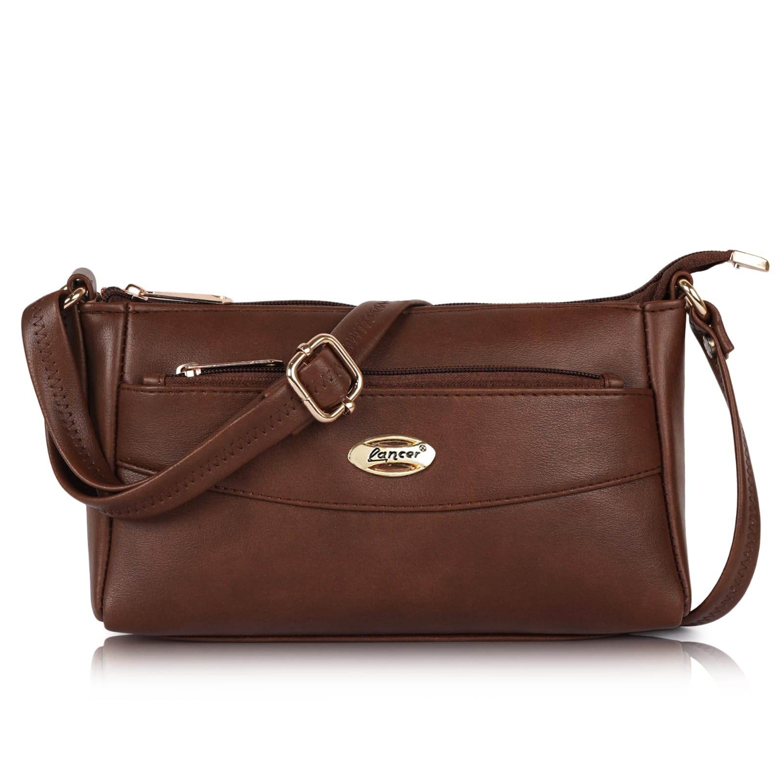 lancer Women’s Sling Bag – Stylish PU Leather Crossbody Handbag | Elegant Shoulder Purse with Adjustable Strap, Multi Compartments & Zipper Closure-picture-17