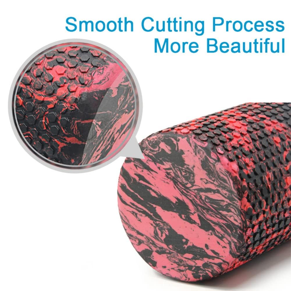 Faszienrolle mit 3D-Texturmassage, Foam Roller zur Muskelverspannungen lindern, mittlere Härte Selbstmassage Fazienrolle für rücken wirbelsäule rücken Beine,60cm