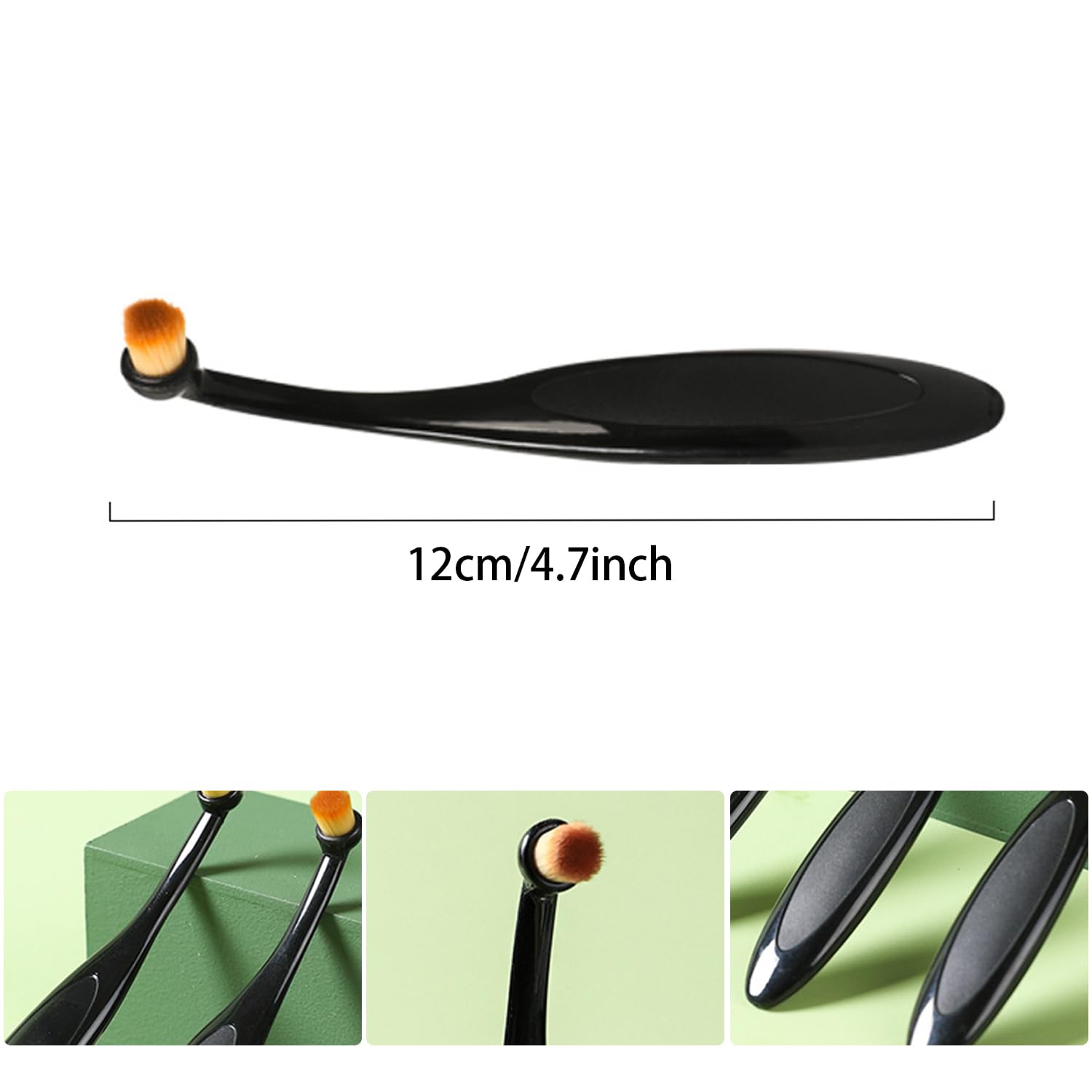 MEISH 2 Pieces Pro Powder Applicator Brush for Pet Evenly Apply Tear Stain Powder Brush Superfine Fiber Tear Stain Remover Brush - Image 2