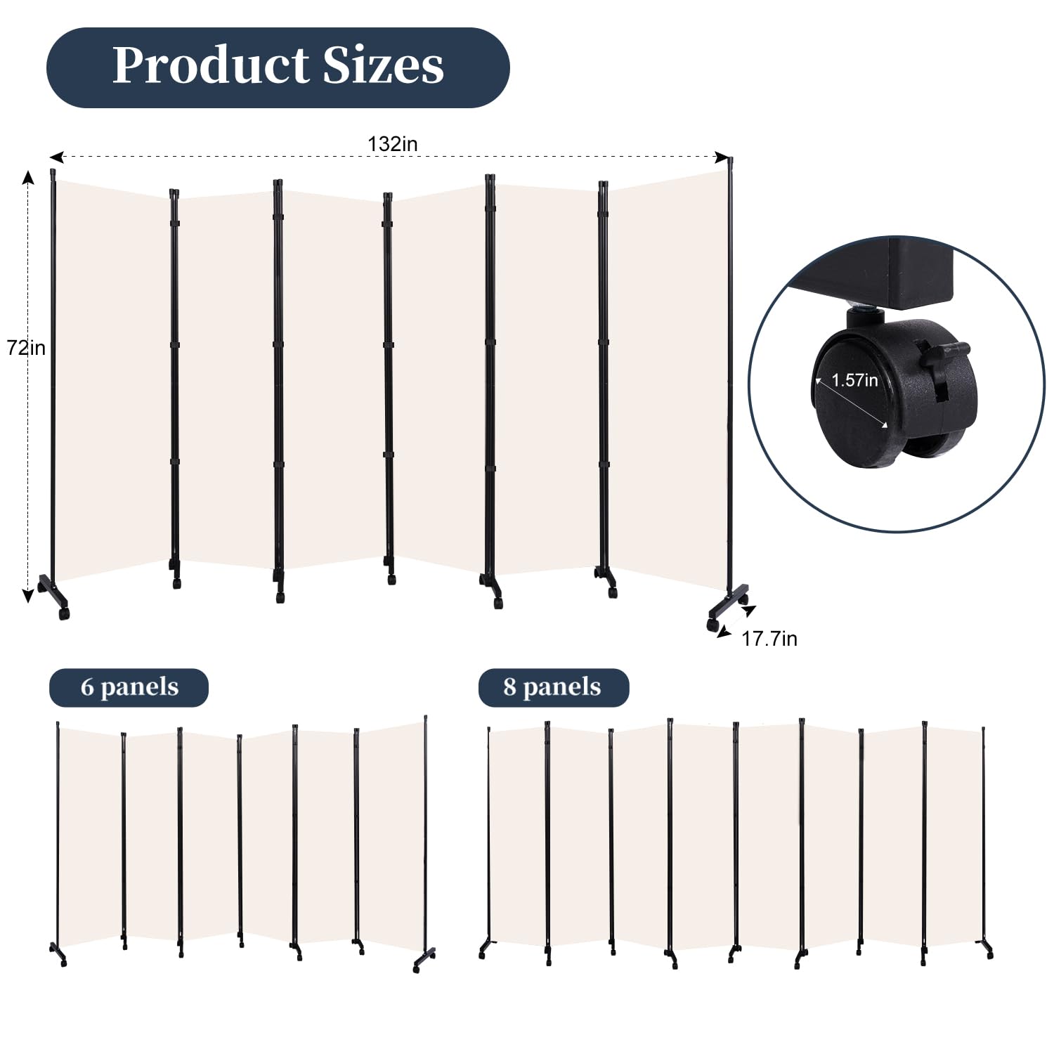 Divider For Room Separation HOMSCREENER 132