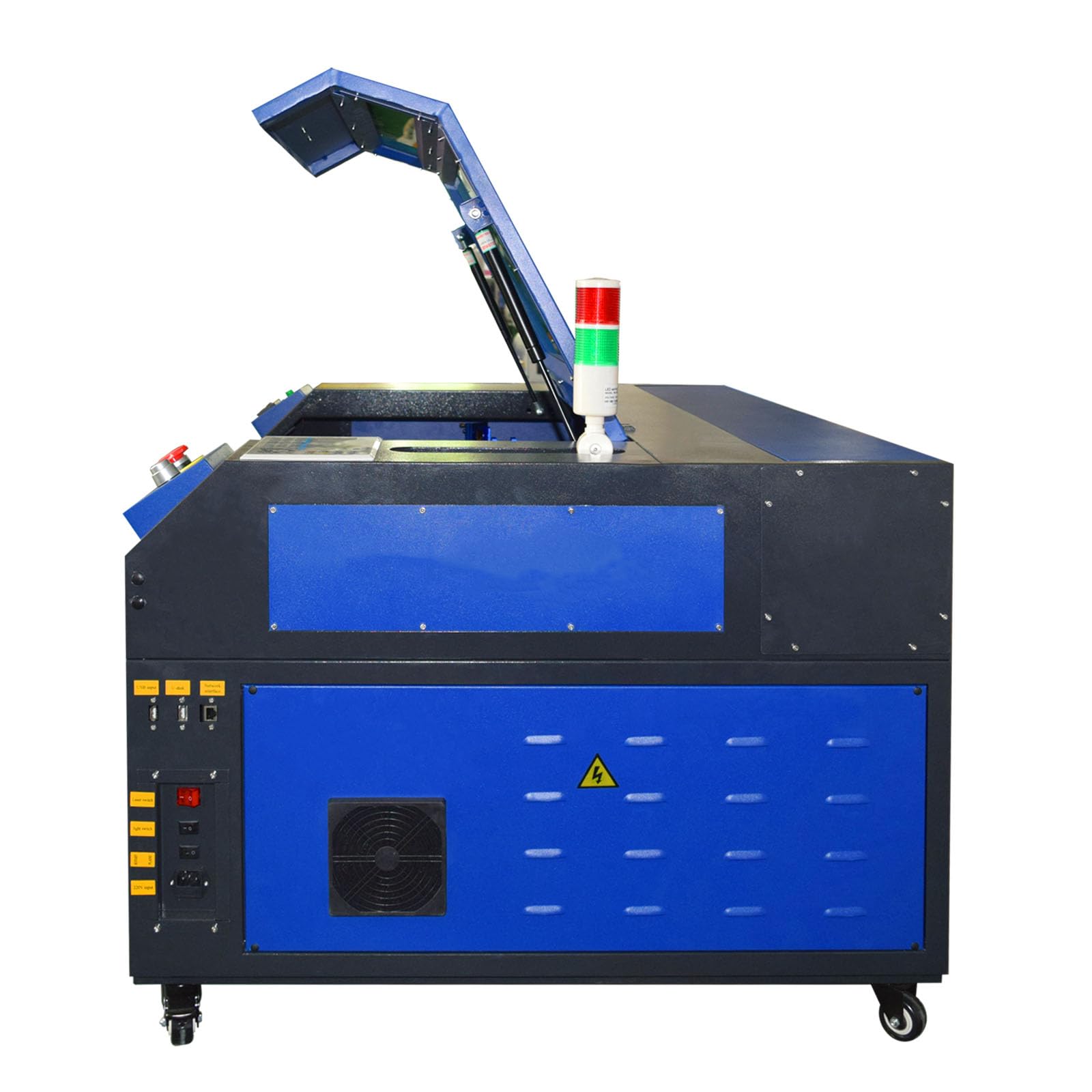 60W Máquina de Grabado y Corte Láser CO2 con Área de Trabajo 700x500mm Grabador de Láser CO2 Panel de Control Digital RDWorks para Madera, Plástico, Caucho
