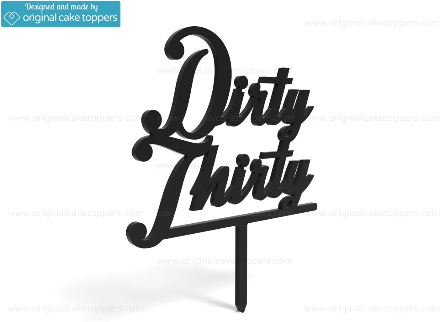 Original Cake Toppers Dirty Thirty - Black